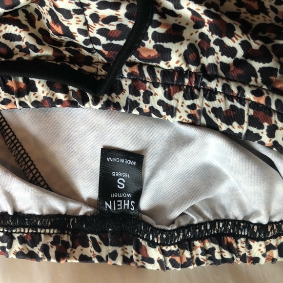Leopard Print Athletic Shorts | SHEIN - Picture 5 of 5